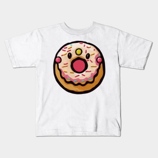 Surprised Donut #3 by dozydonut Kids T-Shirt